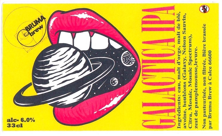 Etiquette BRASSERIE BRUMA BREW 02