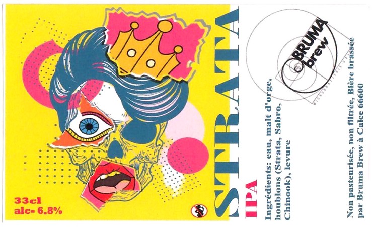 Etiquette BRASSERIE BRUMA BREW 06