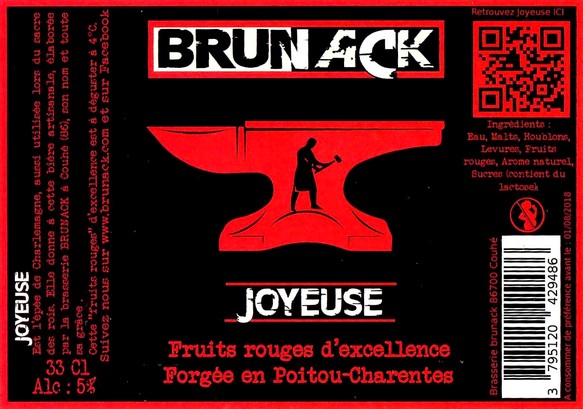 Etiquette BRASSERIE BRUNACK 86 02