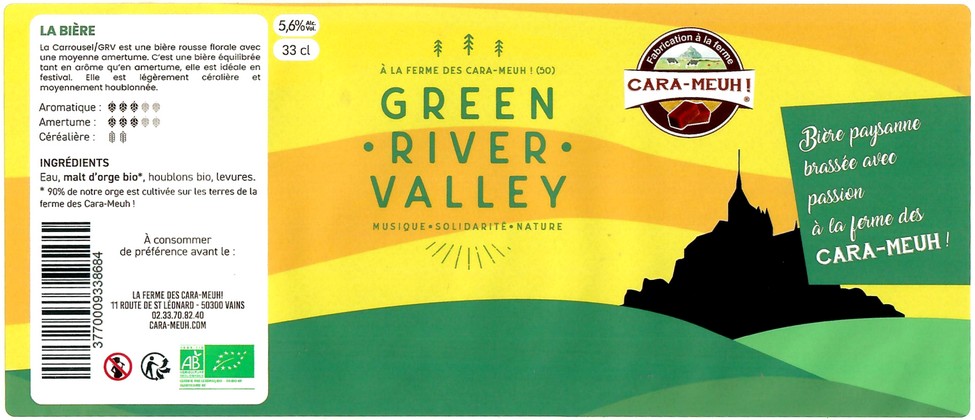 Etiquette BRASSERIE CARA MEUH 03