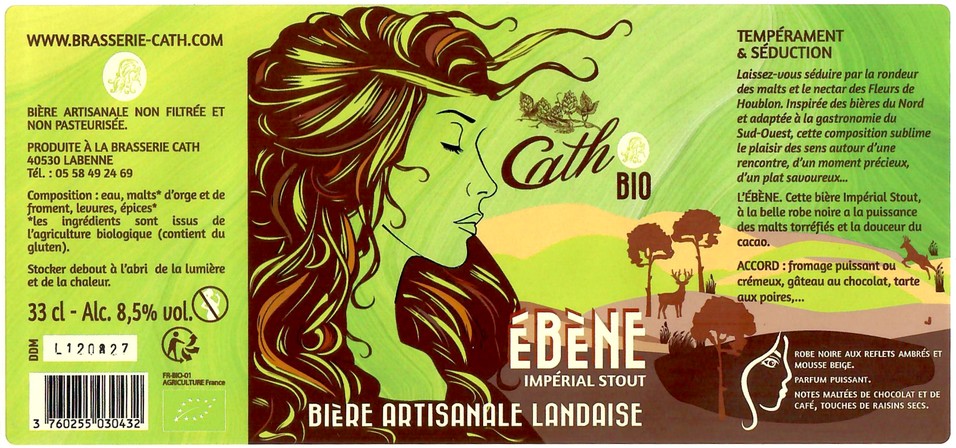 Etiquette BRASSERIE CATH 38