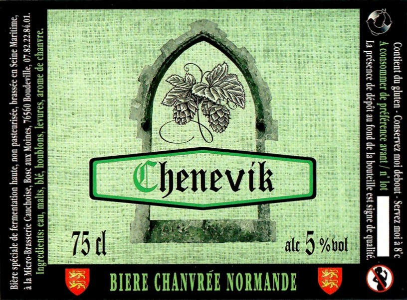 Etiquette BRASSERIE CAUCHOISE 24