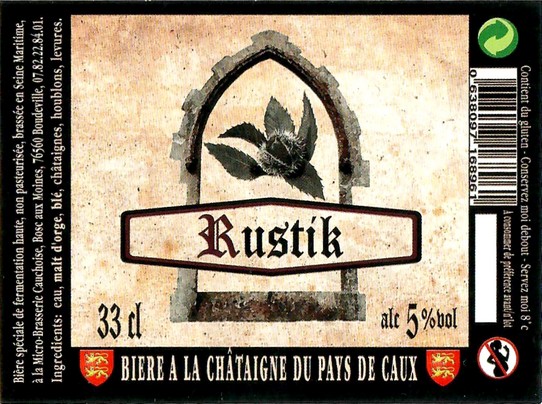 Etiquette BRASSERIE CAUCHOISE 25