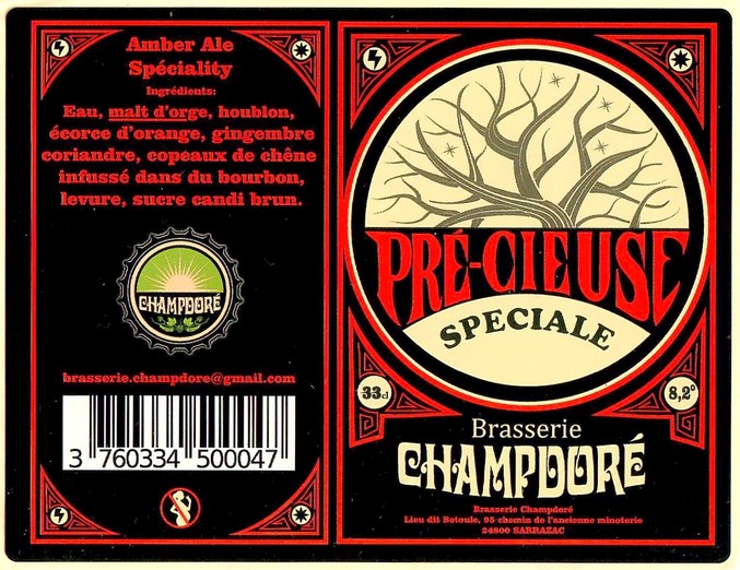 Etiquette BRASSERIE CHAMPDORE 21