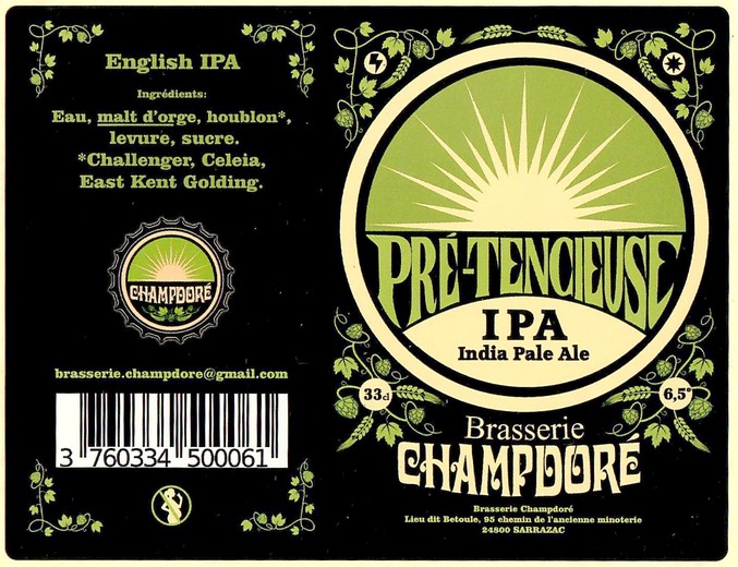Etiquette BRASSERIE CHAMPDORE 22