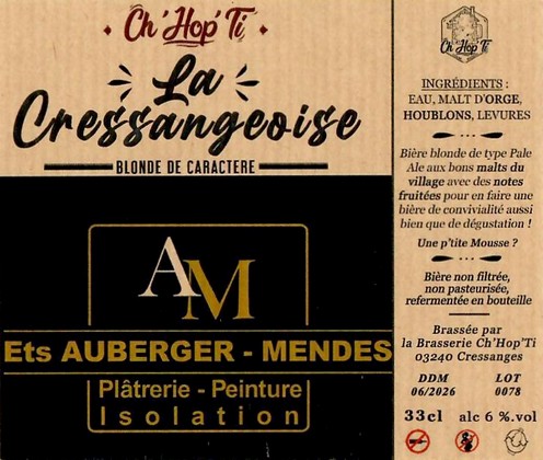 Etiquette BRASSERIE CHHOPTI 31