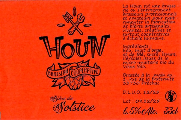 Etiquette BRASSERIE COOPERATIVE HOUN 03