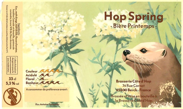 Etiquette BRASSERIE COTE D'HOP 07