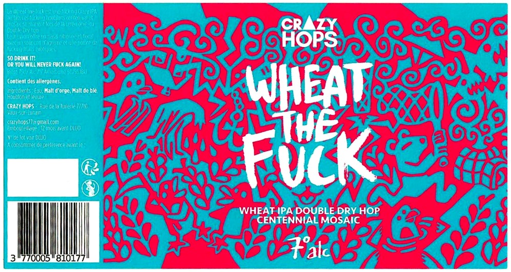 Etiquette BRASSERIE CRAZY HOPS 05