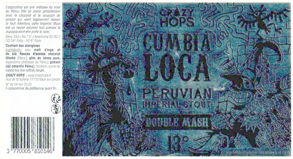 Etiquette BRASSERIE CRAZY HOPS 08