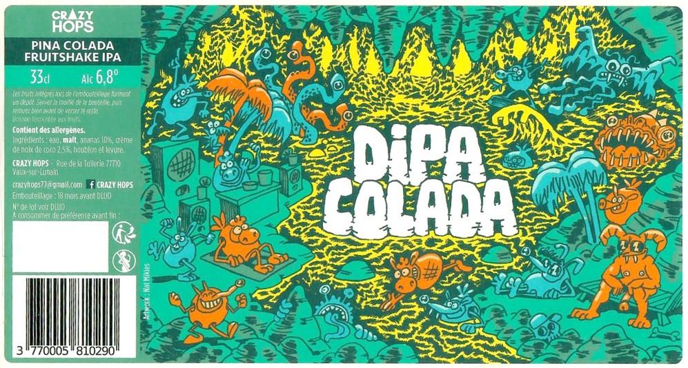 Etiquette BRASSERIE CRAZY HOPS 31