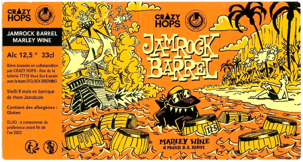 Etiquette BRASSERIE CRAZY HOPS 38