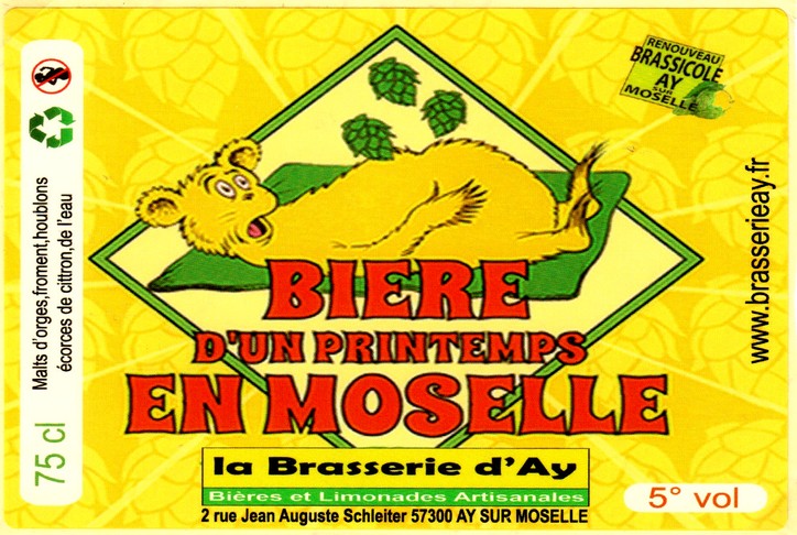 etiquette BRASSERIE D'AY 25