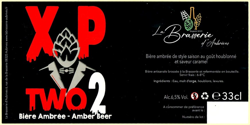 Etiquette BRASSERIE D'AUBRIVES 02