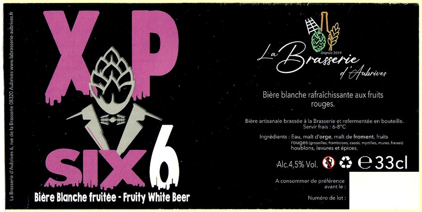 Etiquette BRASSERIE D'AUBRIVES 03