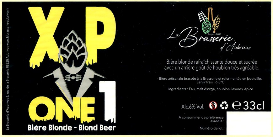 Etiquette BRASSERIE D'AUBRIVES 04