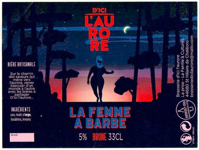 Etiquette BRASSERIE D'ICI L'AURORE 02