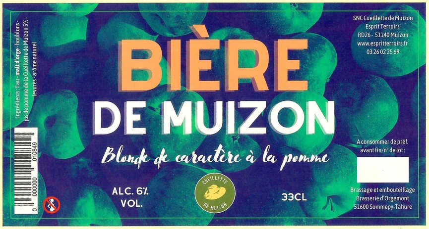 Etiquette BRASSERIE D'ORGEMONT 82