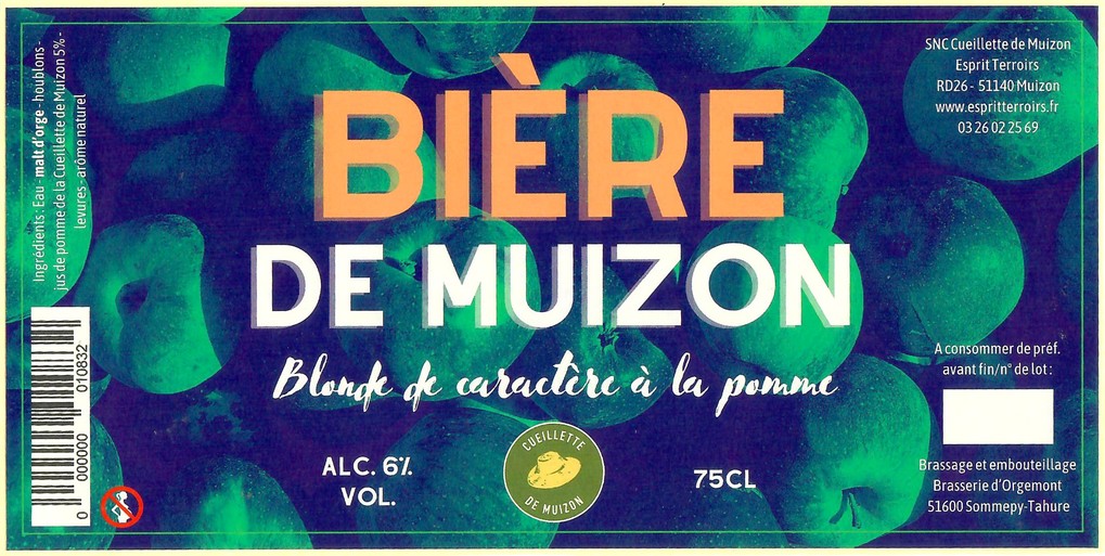 Etiquette BRASSERIE D'ORGEMONT 83