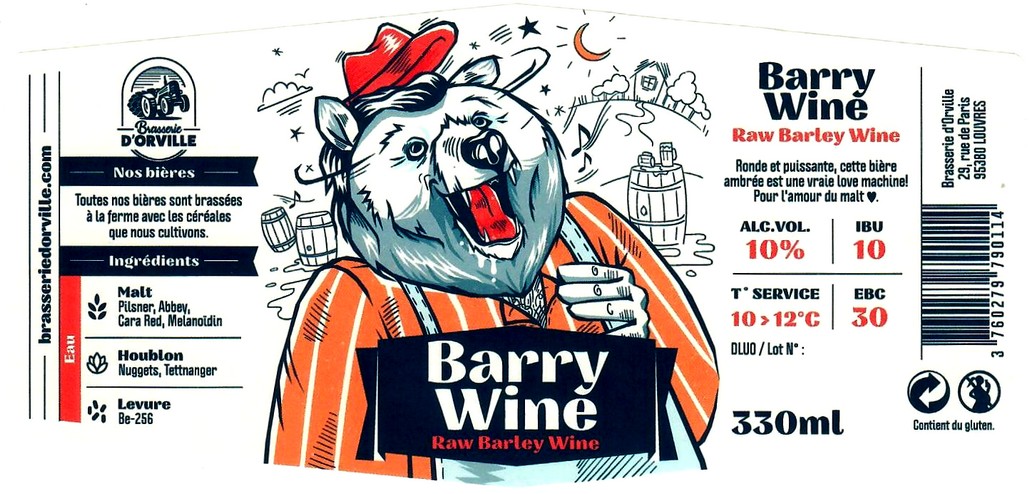 Etiquette BRASSERIE D'ORVILLE 07