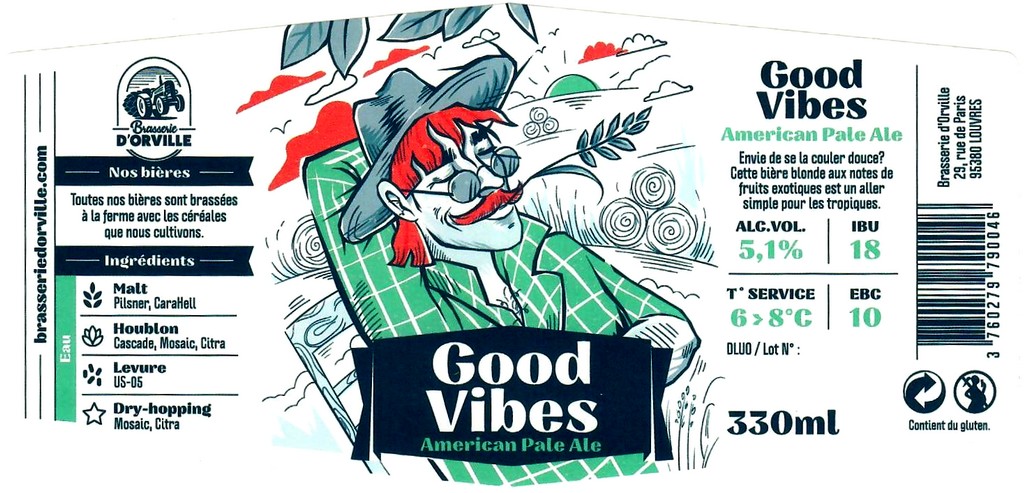 Etiquette BRASSERIE D'ORVILLE 08