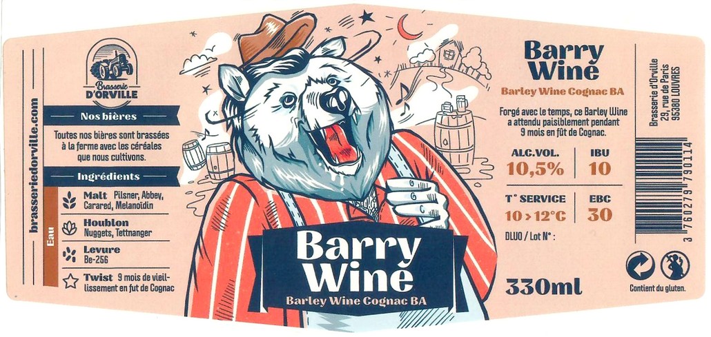 Etiquette BRASSERIE D'ORVILLE 24