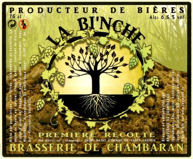 Etiquette BRASSERIE DE CHAMBARAN 08