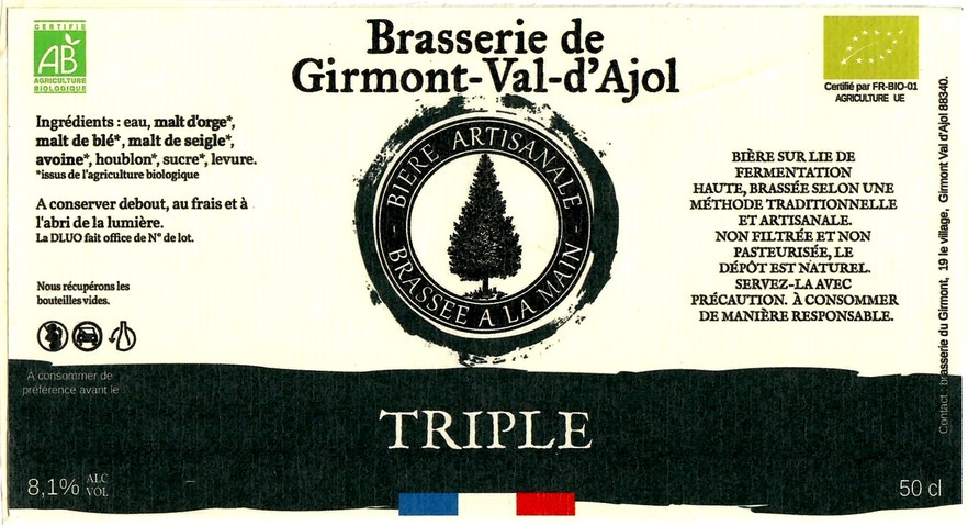 Etiquette BRASSERIE DE GIRMONT 02
