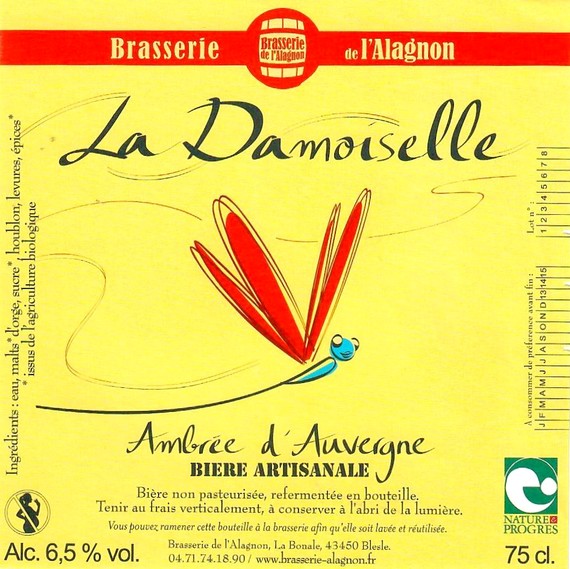 Etiquette BRASSERIE DE L'ALAGNON 41