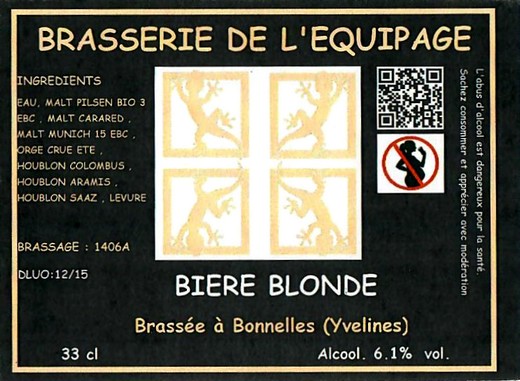 Etiquette BRASSERIE DE L'EQUIPAGE 05