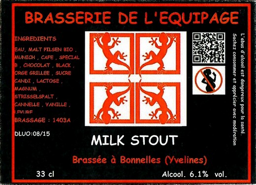 Etiquette BRASSERIE DE L'EQUIPAGE 07