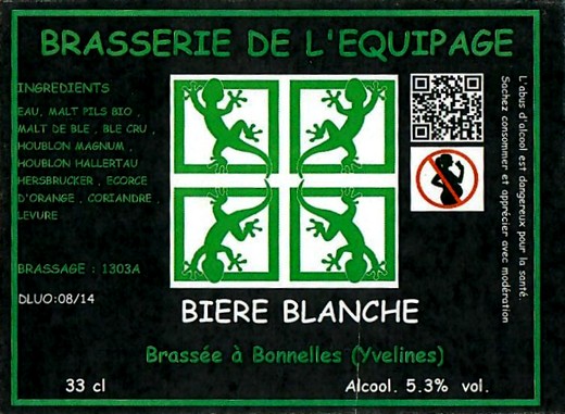 Etiquette BRASSERIE DE L'EQUIPAGE 09