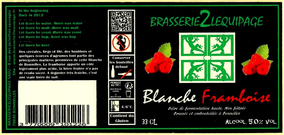 Etiquette BRASSERIE DE L'EQUIPAGE 15