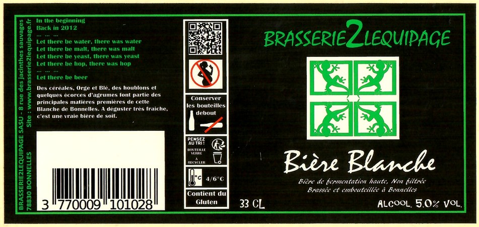 Etiquette BRASSERIE DE L'EQUIPAGE 23