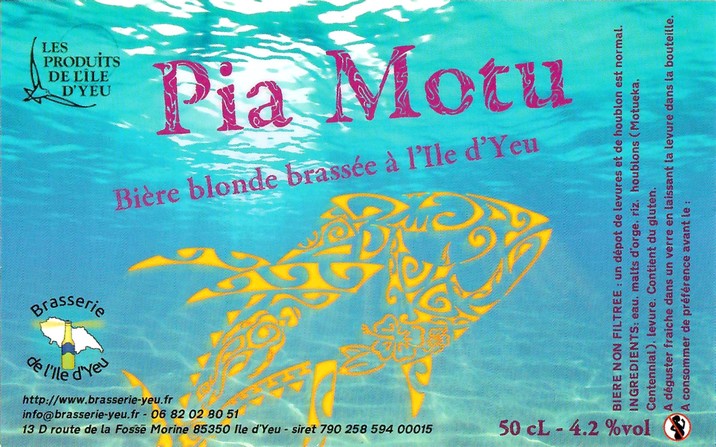 Etiquette BRASSERIE DE L'ILE D'YEU 01
