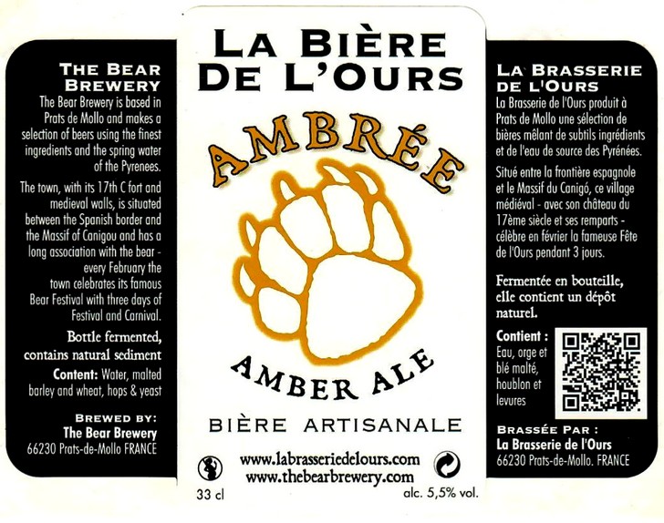 etiquette BRASSERIE DE L'OURS 07