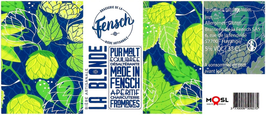 Etiquette BRASSERIE DE LA FENSCH 06