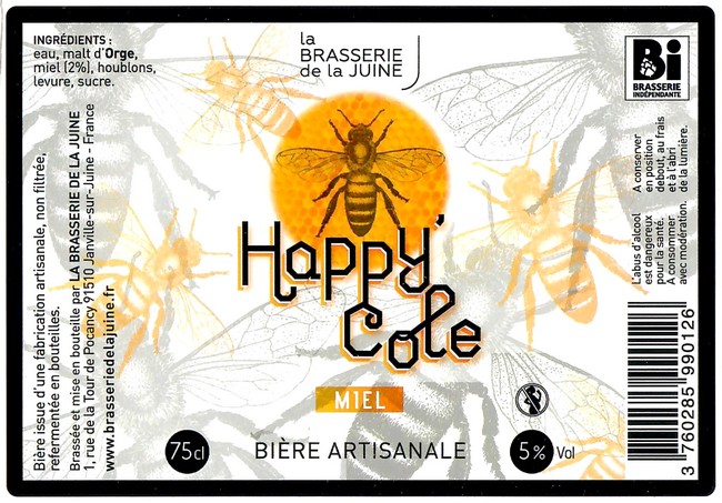 Etiquette BRASSERIE DE LA JUINE 08