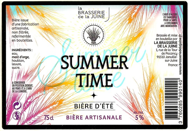 Etiquette BRASSERIE DE LA JUINE 44