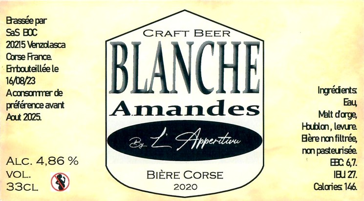 Etiquette BRASSERIE DE LA MAISON DE LA VIGNE 22