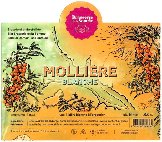 Etiquette BRASSERIE DE LA SOMME 166