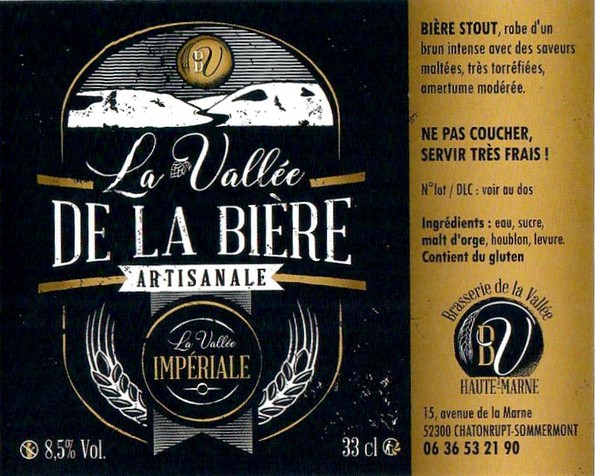 Etiquette BRASSERIE DE LA VALLEE 52 08
