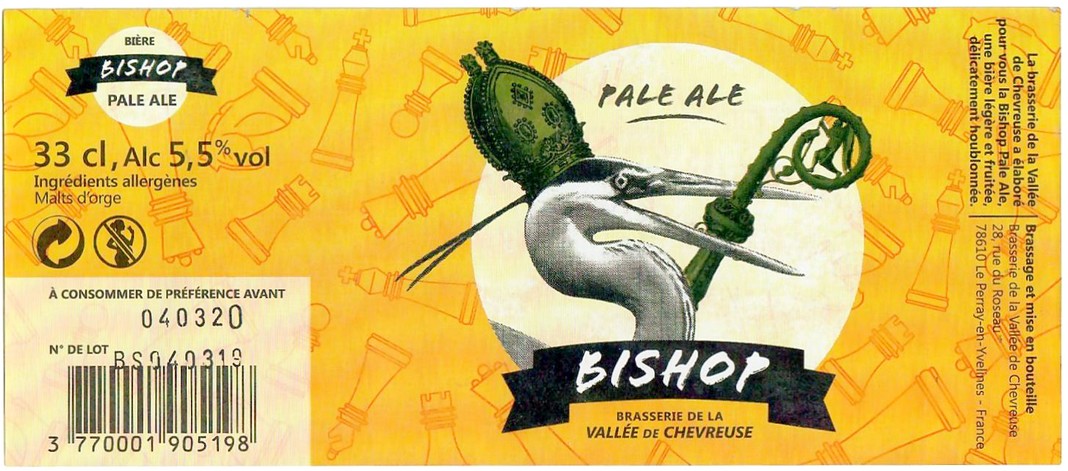 Etiquette BRASSERIE DE LA VALLEE DE CHEVREUSE 14 Etiquette BRASSERIE DE LA VALLEE DE CHEVREUSE 14