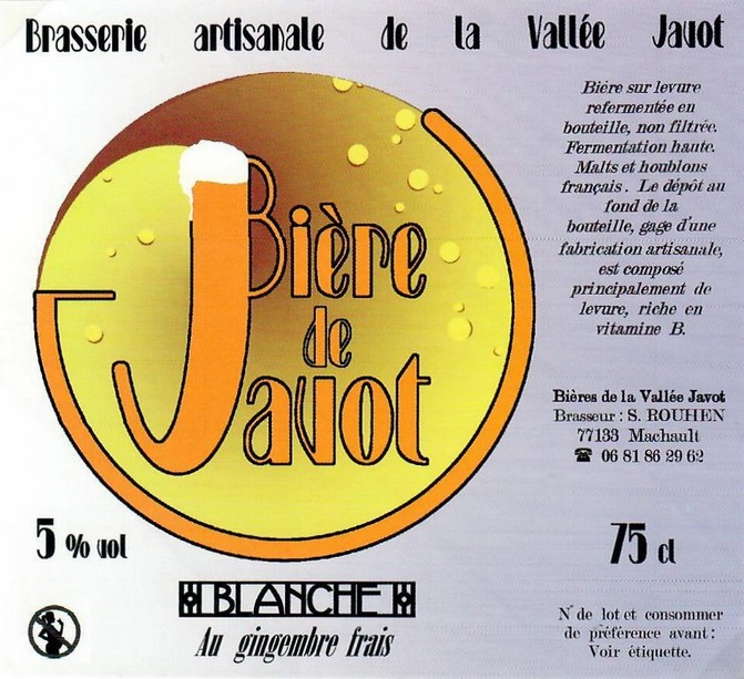 Etiquette BRASSERIE DE LA VALLEE JAVOT 04