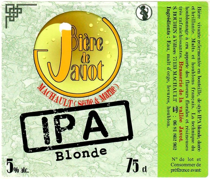 Etiquette BRASSERIE DE LA VALLEE JAVOT 09