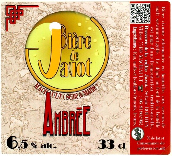 Etiquette BRASSERIE DE LA VALLEE JAVOT 10