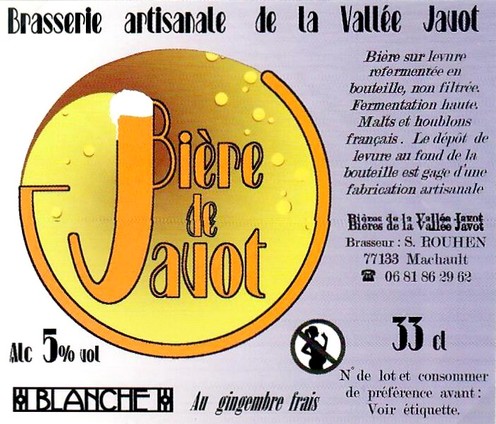Etiquette BRASSERIE DE LA VALLEE JAVOT 14