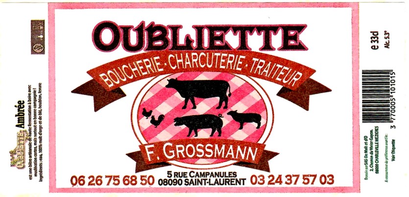 etiquette BRASSERIE DE MALT ET D'O 17