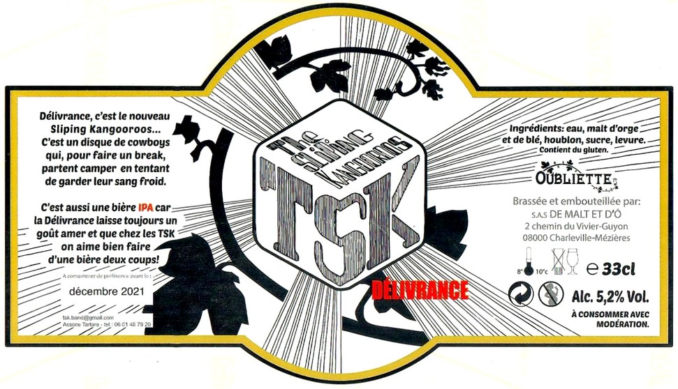 Etiquette BRASSERIE DE MALT ET D'O 18