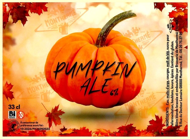 Etiquette BRASSERIE DE MONTHERME 12